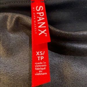 Spanx Petite Faux Leather Moto Leggings -